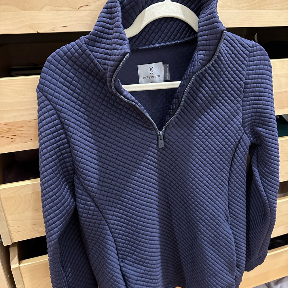 Dudley Stephens Midnight Blue Quilted Top